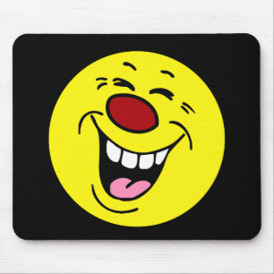 Laughing Face Grumpey Mouse Mat