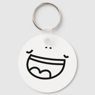 Laughing Face Key Ring