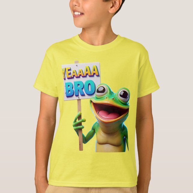  Laughing Froglet with a Sign T-Shirt (Front)