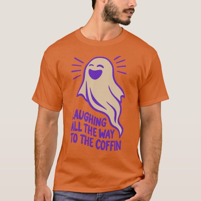 Laughing Ghost | Funny Halloween  T-Shirt (Front)