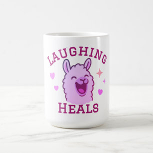 Laughing Heals Cute Llama Coffee Mug
