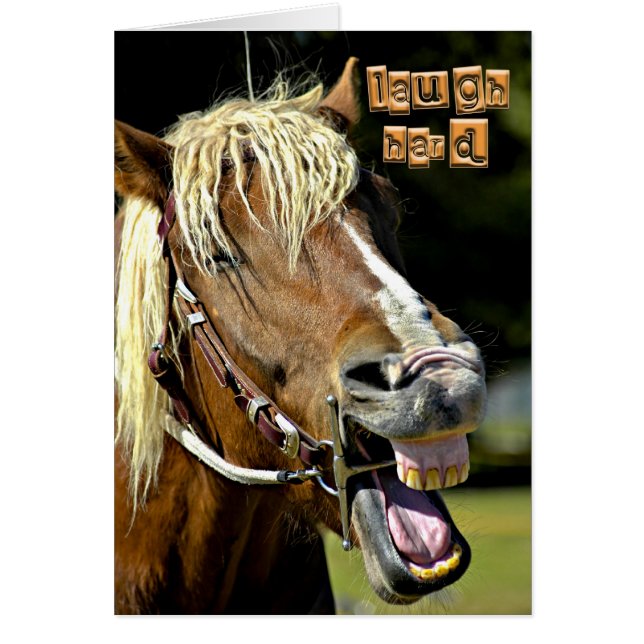 Laughing Horse Card (Front)