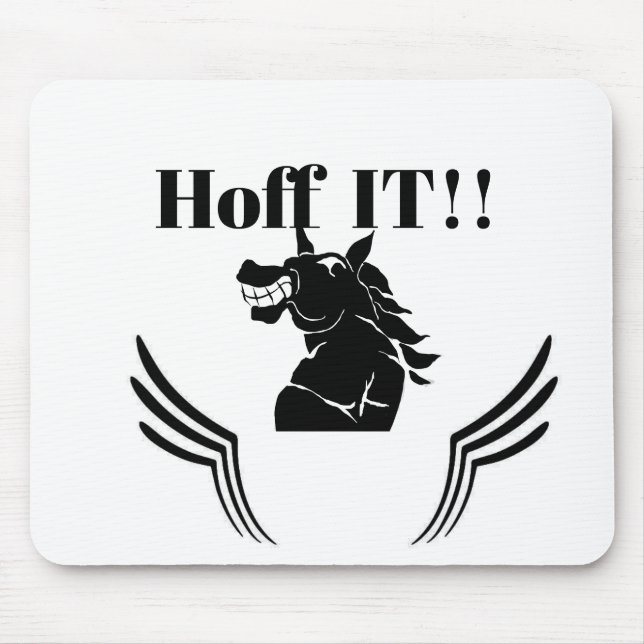 Laughing horse mouse pad (Front)