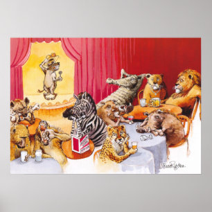 Laughing hyena poster