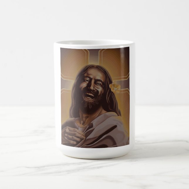 Laughing Jesus mug (Center)
