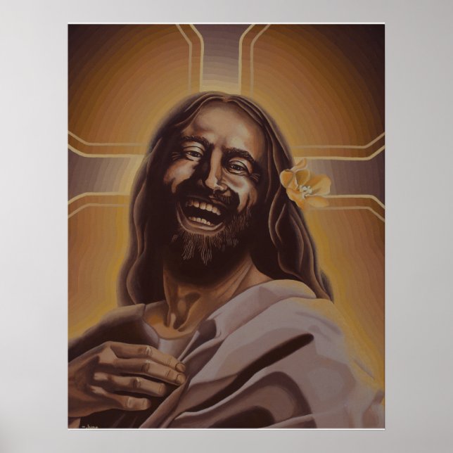 Laughing Jesus poster (Front)
