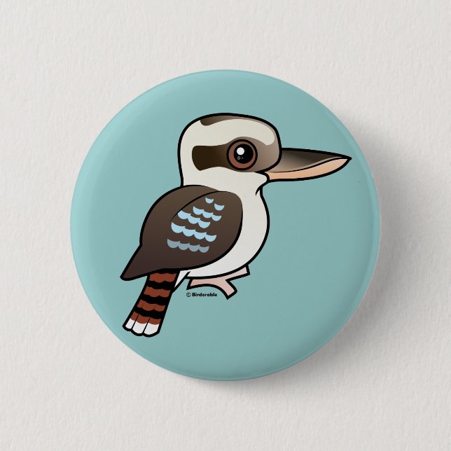 Laughing Kookaburra 6 Cm Round Badge (Front)