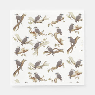 Laughing Kookaburra Australian Bird Eucalyptus  Napkin