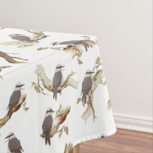 Laughing Kookaburra Australian Bird Eucalyptus  Tablecloth