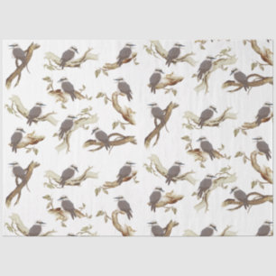 Laughing Kookaburra Australian Bird Eucalyptus Tissue Paper