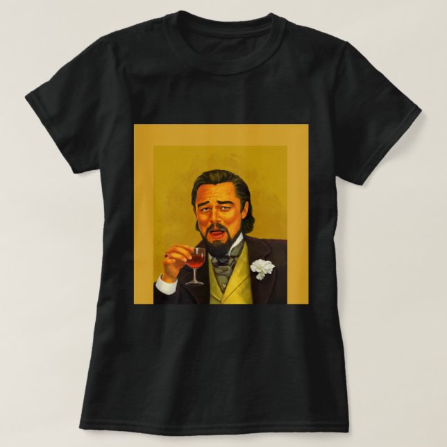 Laughing Leo Meme - Watercolor & Digital painting  T-Shirt (Design Front)