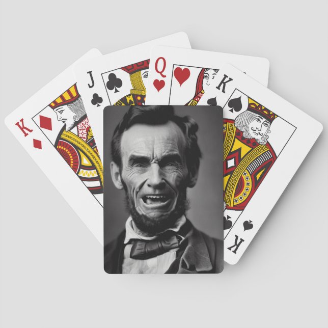 Laughing Lincoln Playing Cards (Back)