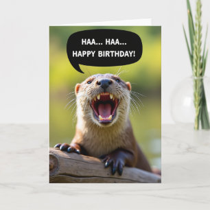 Laughing Mammal Birthday Card