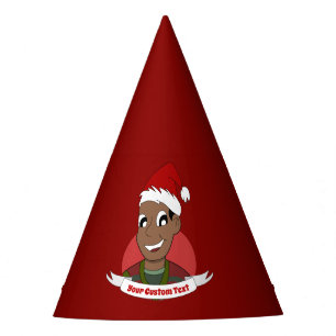 Laughing man Christmas cartoon Party Hat