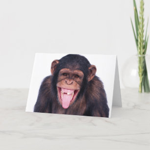 Laughing Monkey Card