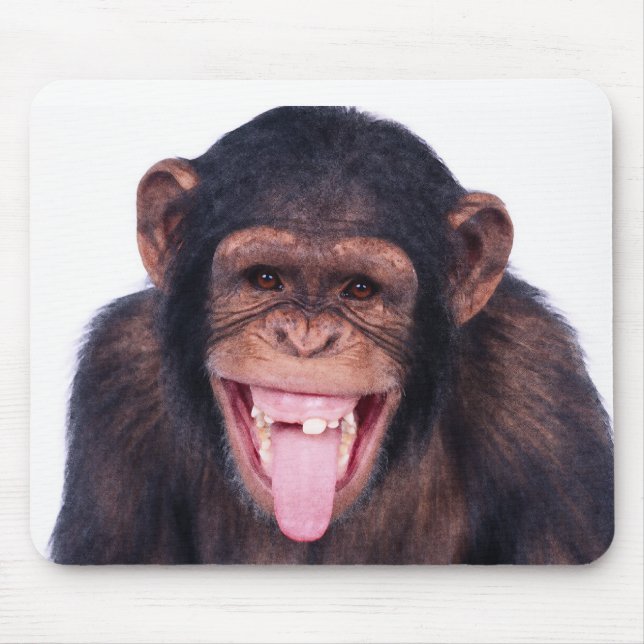 Laughing Monkey Mouse Mat (Front)