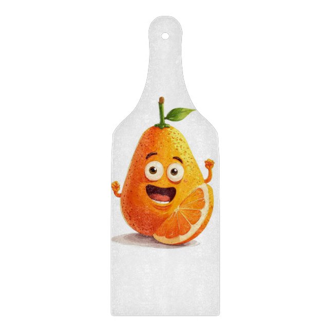 Laughing Orange  Cutting Board (Front)