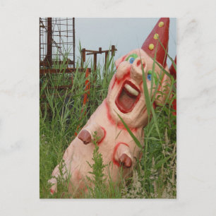 Laughing Pig Postcard