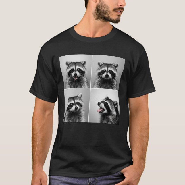 Laughing Racoon Face T-Shirt (Front)