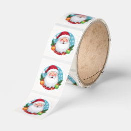 Laughing Santa Clause Christmas Classic Round Sticker