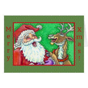 LAUGHING SANTA & REINDEER KNOCK KNOCK JOKES Verse