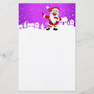 Laughing Santa Stationery