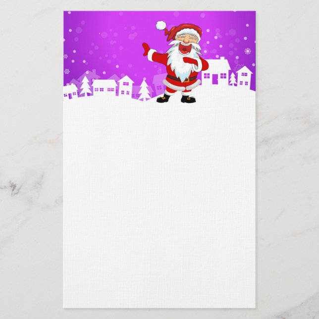 Laughing Santa Stationery (Front)
