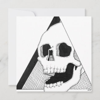 Laughing Skull Art Holiday Card