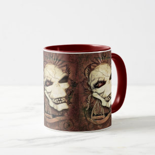 Laughing Skull Gothic Fantasy Art Mug