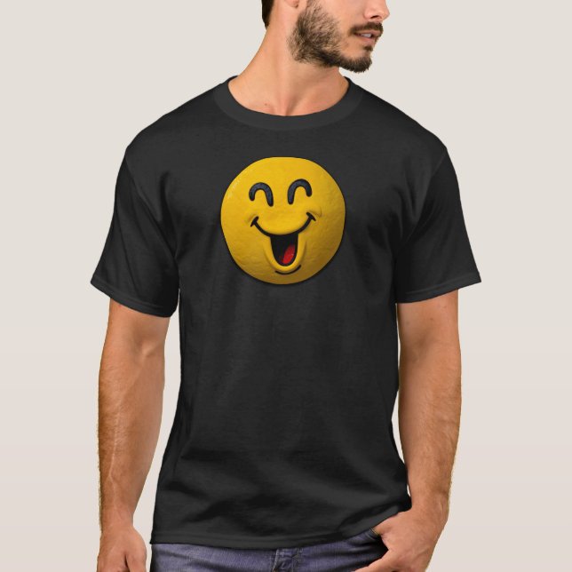 Laughing Smiley Emoji T-Shirt (Front)