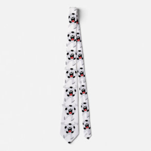 Laughing Soccer Ball Mascot Tie