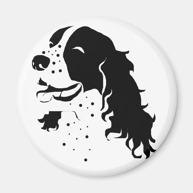 Laughing Springer Spaniel Magnet (Front)