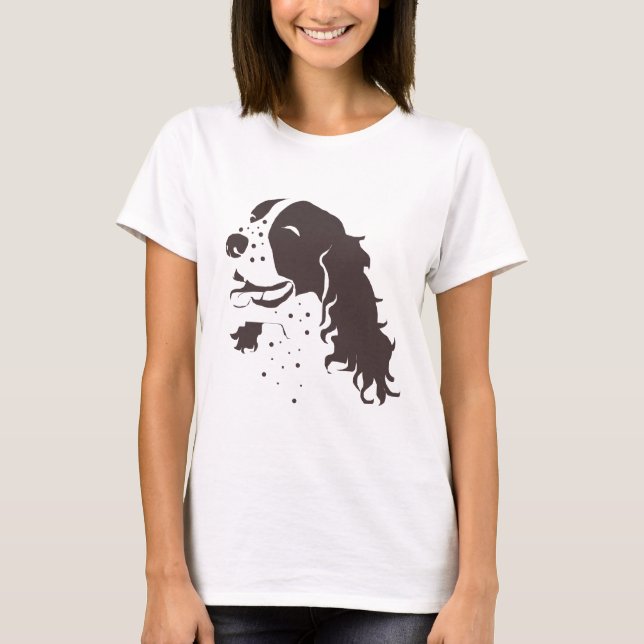Laughing Springer Spaniel T-Shirt (Front)