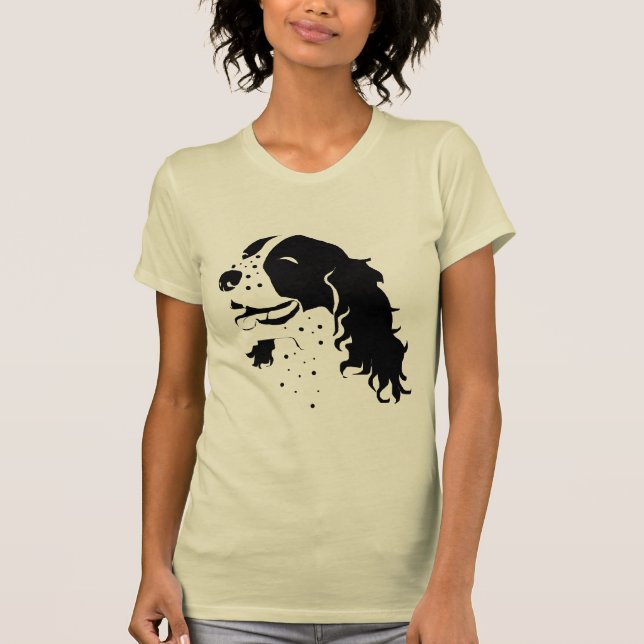 Laughing Springer Spaniel T-Shirt (Front)