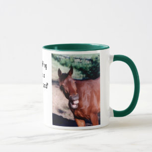 Laughing Standardbred Horse Mug