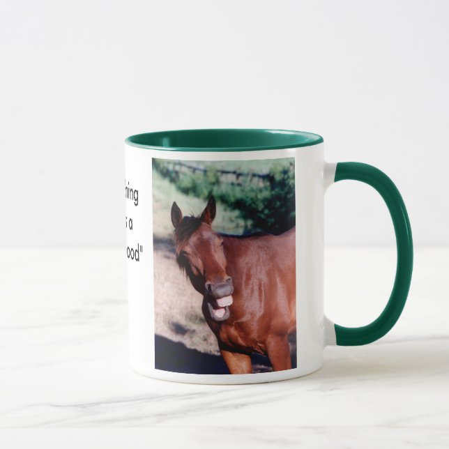 Laughing Standardbred Horse Mug (Right)