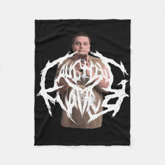 Laughing Sticker Fleece Blanket