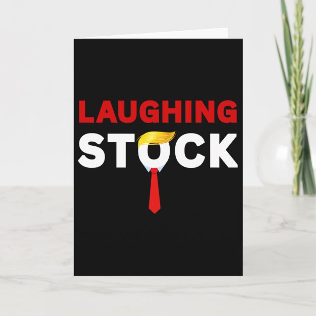 Laughing Stock Anti-trump Halloween Santa Costume  Card (Front)