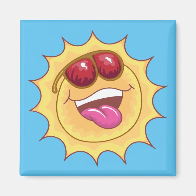 Laughing Sun Magnet (Front)