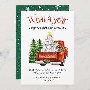Laughing Through 2024: A Comical Year-End Holiday Card