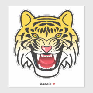 Laughing Tiger Face Artwork-21876