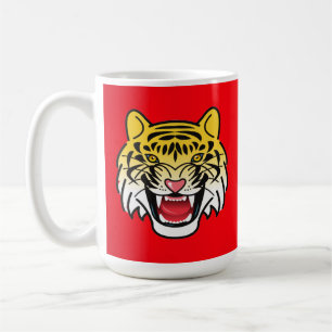 Laughing Tiger Face Artwork-21876 Coffee Mug