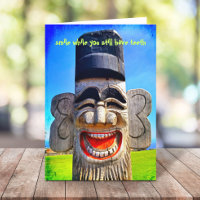 Laughing Totem Face Smile While You Have Teeth 