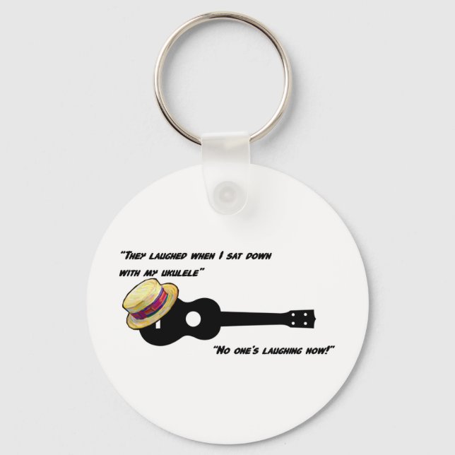 Laughing Ukulele Key Ring (Front)