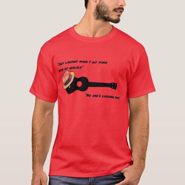 Laughing Ukulele T-Shirt (Front)