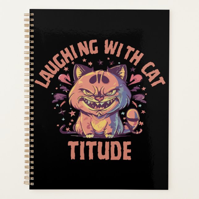 Laughing with Cat-titude Planner (Front)