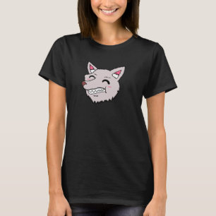 Laughing Wolf Face Womens Shirt