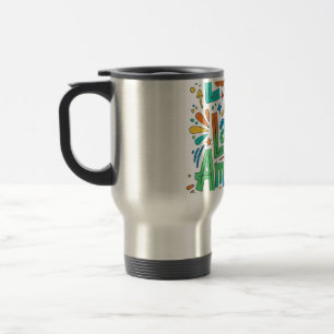 Laughs in Large Amounts – Funny Humour Graphic T-S Travel Mug