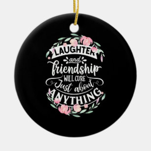 Laughter And Friendship Ceramic Tree Decoration