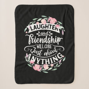 Laughter And Friendship Sherpa Blanket
